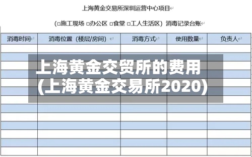 上海黄金交贸所的费用(上海黄金交易所2020)-第3张图片