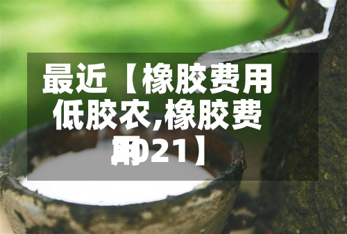 最近【橡胶费用低胶农,橡胶费用2021】-第3张图片