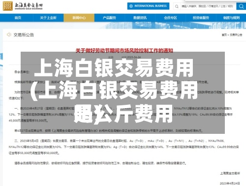 上海白银交易费用(上海白银交易费用是公斤费用吗)-第3张图片