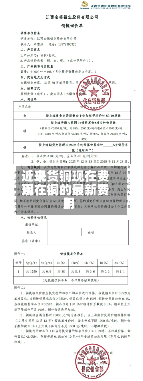 近来【现货铜现在费用现在铜的最新费用】-第3张图片