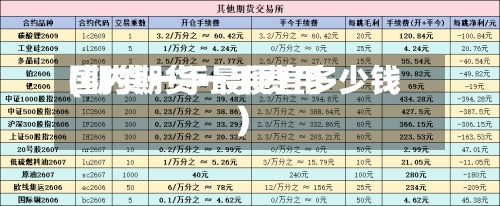 国内期货一手费用(期货一手最便宜多少钱)
