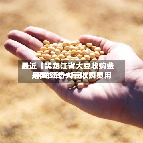 最近【黑龙江省大豆收购费用,黑龙江省大豆收购费用是多少钱一斤】-第3张图片