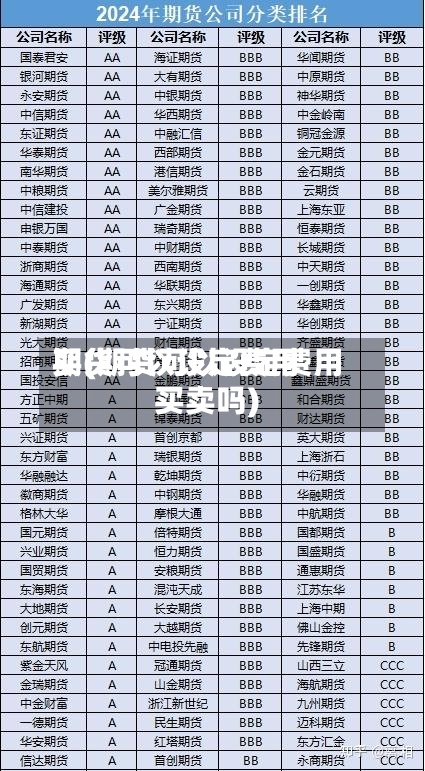 期货可以设定费用买(期货可以设定费用买卖吗)