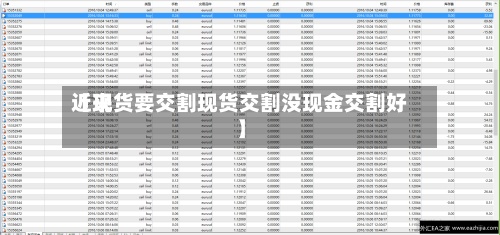 近来
【现货要交割现货交割没现金交割好】-第3张图片