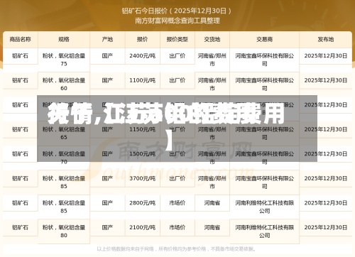 关于【江苏铝的费用行情,江苏a00铝锭费用】-第2张图片
