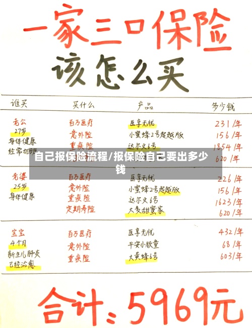 自己报保险流程/报保险自己要出多少钱