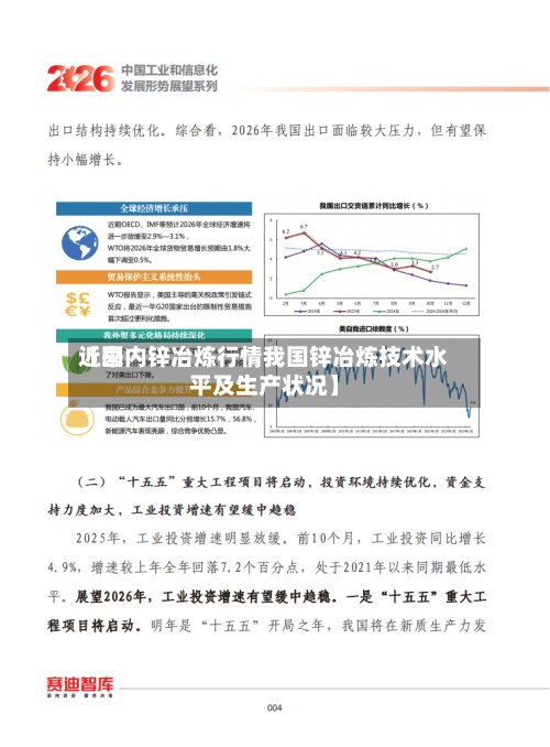 近来【国内锌冶炼行情我国锌冶炼技术水平及生产状况】-第2张图片