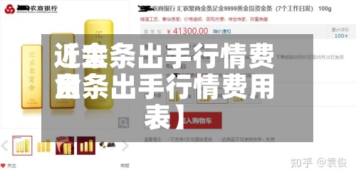 近来【金条出手行情费用金条出手行情费用表】-第2张图片