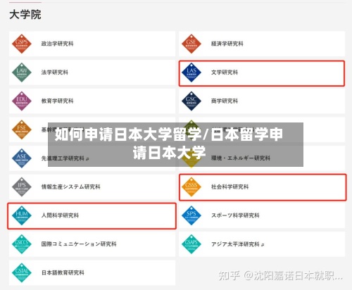 如何申请日本大学留学/日本留学申请日本大学