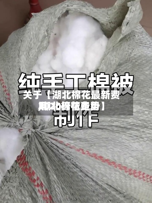 关于【湖北棉花最新费用,湖北棉花费用2020行情走势】