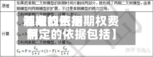 近来【期权费用制定的依据期权费用制定的依据包括】-第3张图片