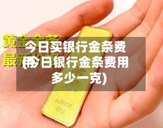 今日买银行金条费用(今日银行金条费用多少一克)-第2张图片
