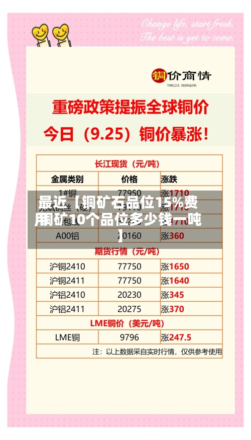 最近【铜矿石品位15%费用
,铜矿10个品位多少钱一吨】-第2张图片