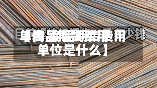 【商品期货费用单位,商品期货费用单位是什么】-第3张图片