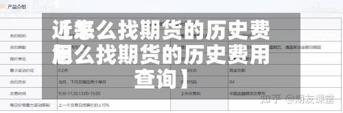 近来【怎么找期货的历史费用怎么找期货的历史费用查询】