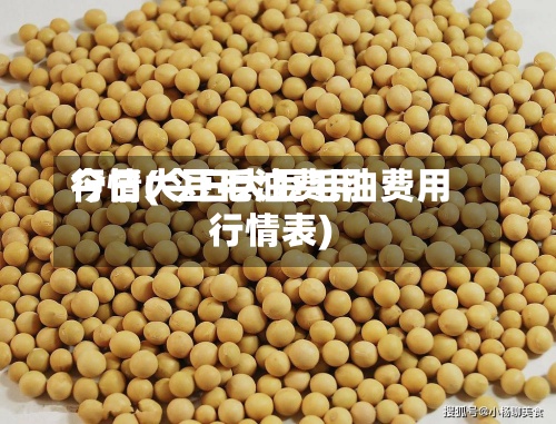 今日大豆毛油费用行情(今日大豆毛油费用行情表)