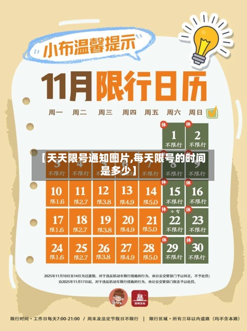 【天天限号通知图片,每天限号的时间是多少】