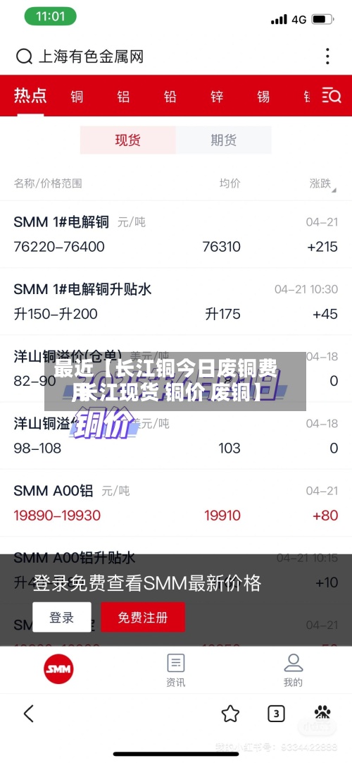 最近【长江铜今日废铜费用,长江现货 铜价 废铜】