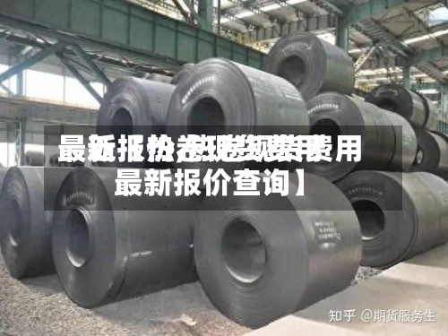 最近【热卷现货费用最新报价,热卷现货费用最新报价查询】