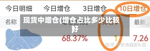 现货中增仓(增仓占比多少比较好)-第3张图片