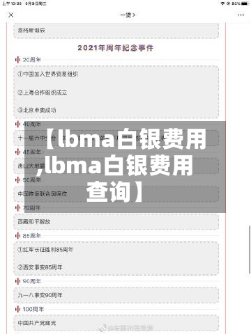 【lbma白银费用,lbma白银费用查询】-第3张图片