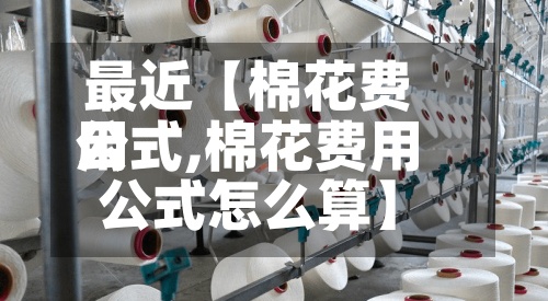 最近【棉花费用公式,棉花费用公式怎么算】-第3张图片
