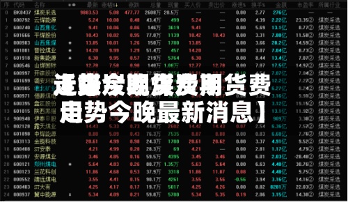 近来
【煤炭期货费用
走势今晚煤炭期货费用
走势今晚最新消息】-第3张图片