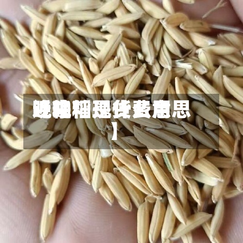 近来
【晚籼现货费用
晚籼稻是什么意思】-第3张图片