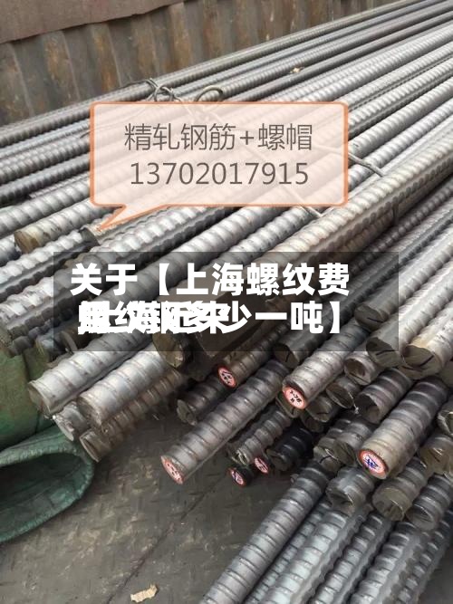 关于【上海螺纹费用,上海近来螺纹钢多少一吨】-第3张图片