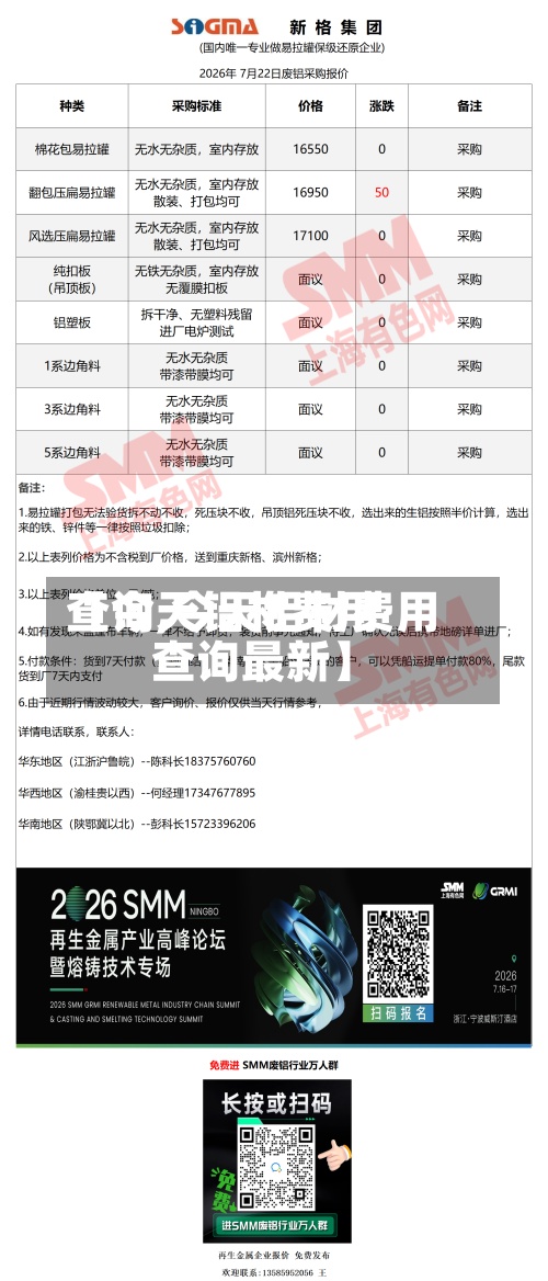 【今天铝材费用查询,今天铝材费用查询最新】
