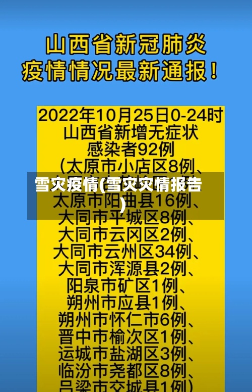 雪灾疫情(雪灾灾情报告)-第2张图片