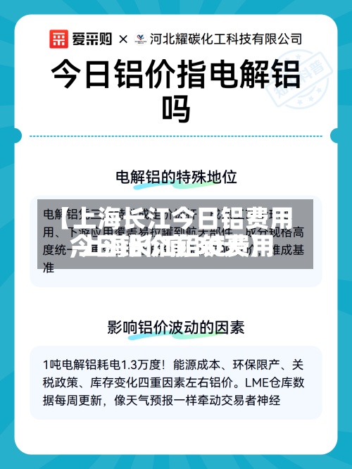 【上海长江今日铝费用,上海长江铝锭费用今日铝价前30天】