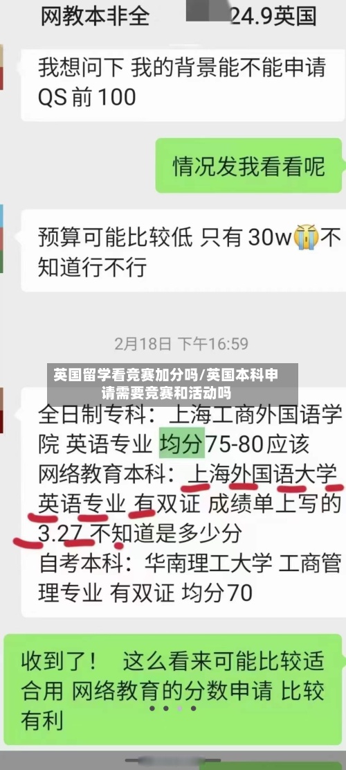 英国留学看竞赛加分吗/英国本科申请需要竞赛和活动吗