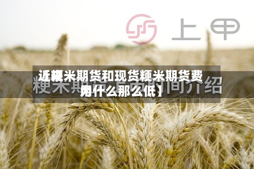 近来【粳米期货和现货粳米期货费用为什么那么低】
