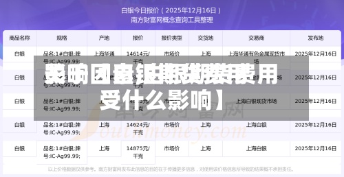 关于【白银期货费用影响因素,白银期货费用受什么影响】