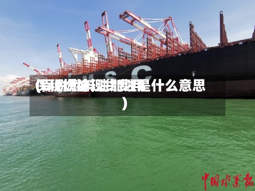 保税燃油现货费用(保税燃料油加注是什么意思)
