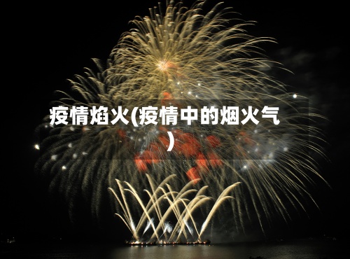 疫情焰火(疫情中的烟火气)