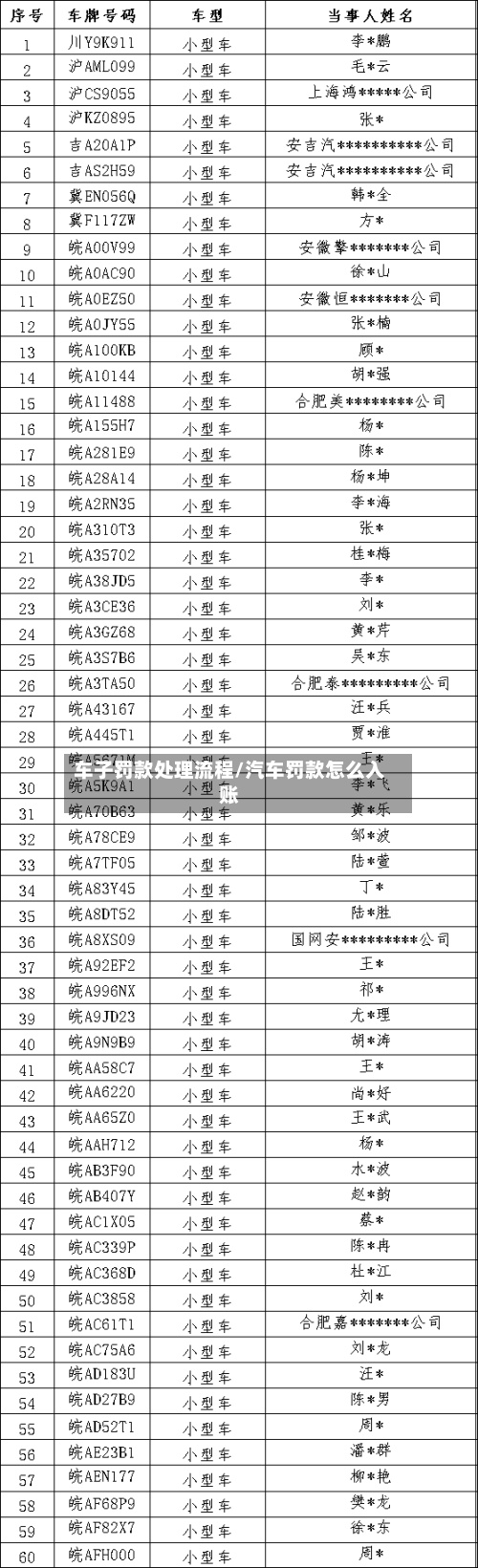 车子罚款处理流程/汽车罚款怎么入账-第2张图片