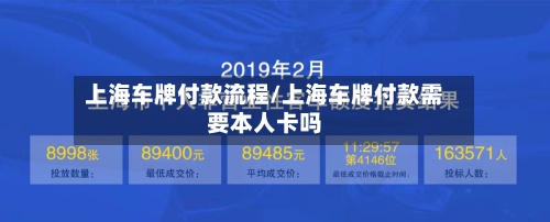 上海车牌付款流程/上海车牌付款需要本人卡吗-第2张图片