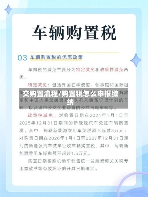 交购置流程/购置税怎么申报缴纳