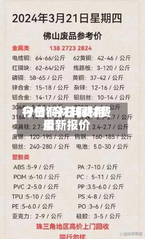 今日铜材料费用
行情/今日铜材费用
最新报价-第2张图片