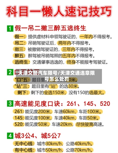 天津交警汽车限号/天津交通违章限号怎么处罚-第2张图片
