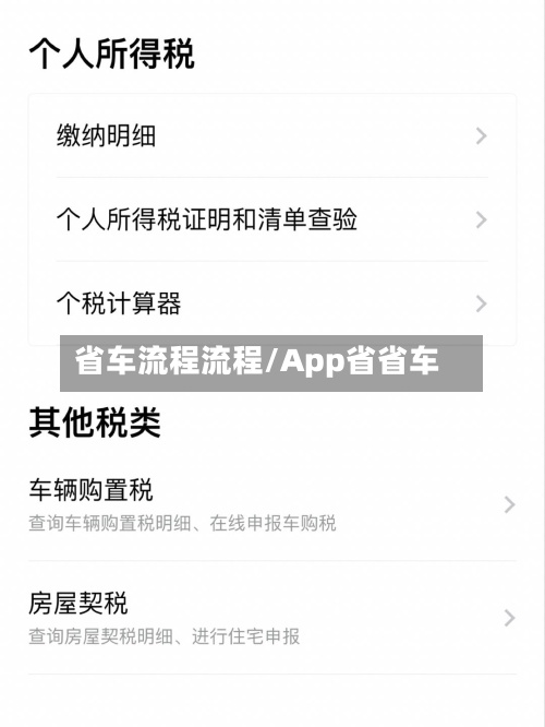 省车流程流程/App省省车