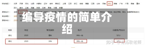 编导疫情的简单介绍