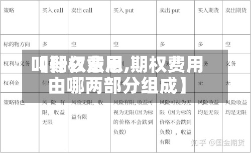 【期权费用叫什么意思,期权费用由哪两部分组成】-第2张图片