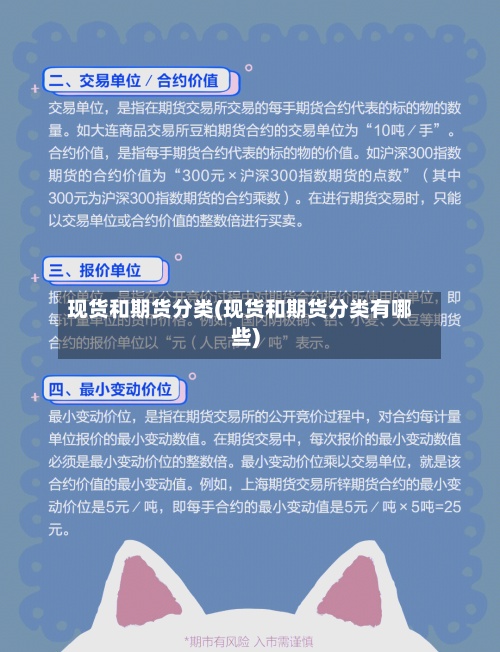 现货和期货分类(现货和期货分类有哪些)