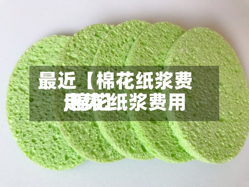最近【棉花纸浆费用,棉花纸浆费用走势】-第2张图片