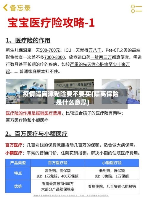 疫情隔离津贴险要不要买(隔离保险是什么意思)-第2张图片
