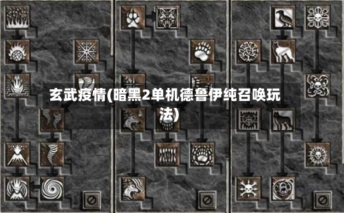 玄武疫情(暗黑2单机德鲁伊纯召唤玩法)