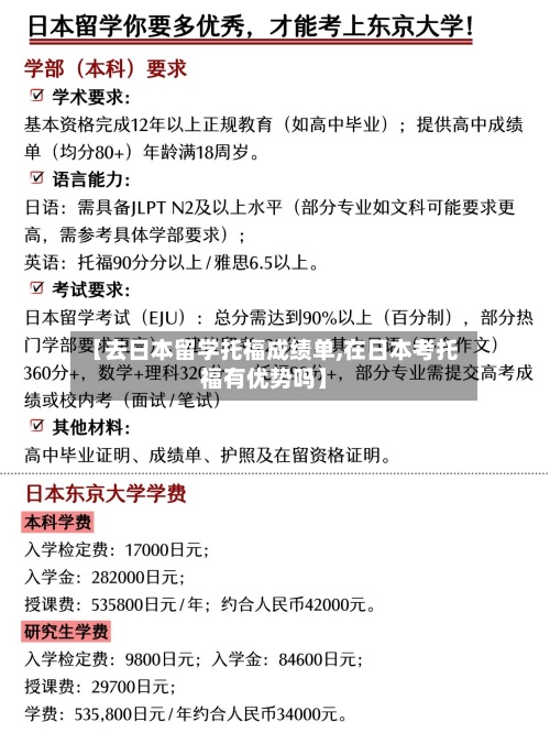 【去日本留学托福成绩单,在日本考托福有优势吗】-第2张图片